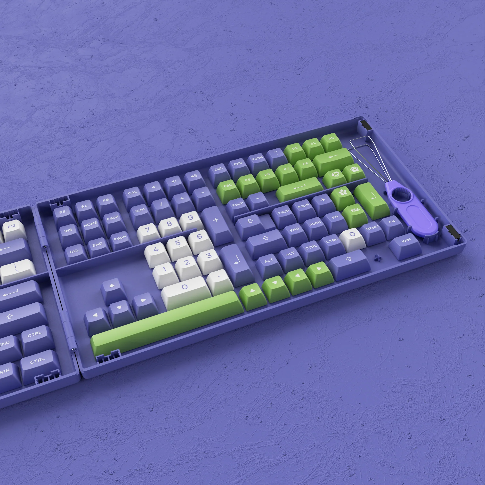 Periwinkle Very Peri Keycap Set(197-Key) - Image 6