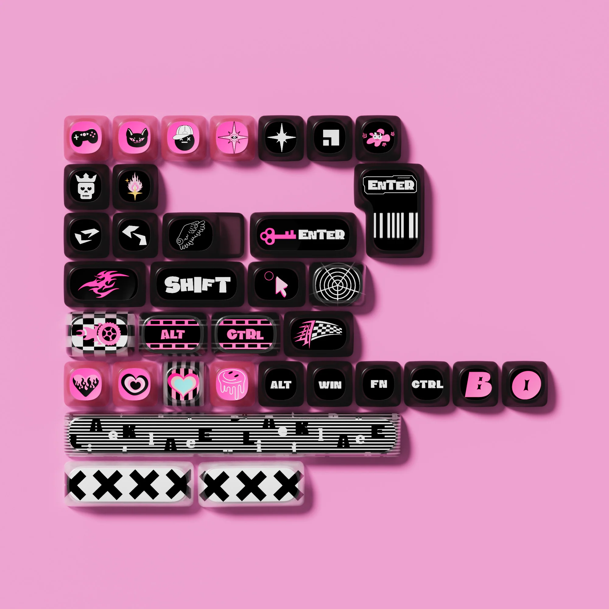 Pink Phantom Keycap Set (139-key) - Image 7