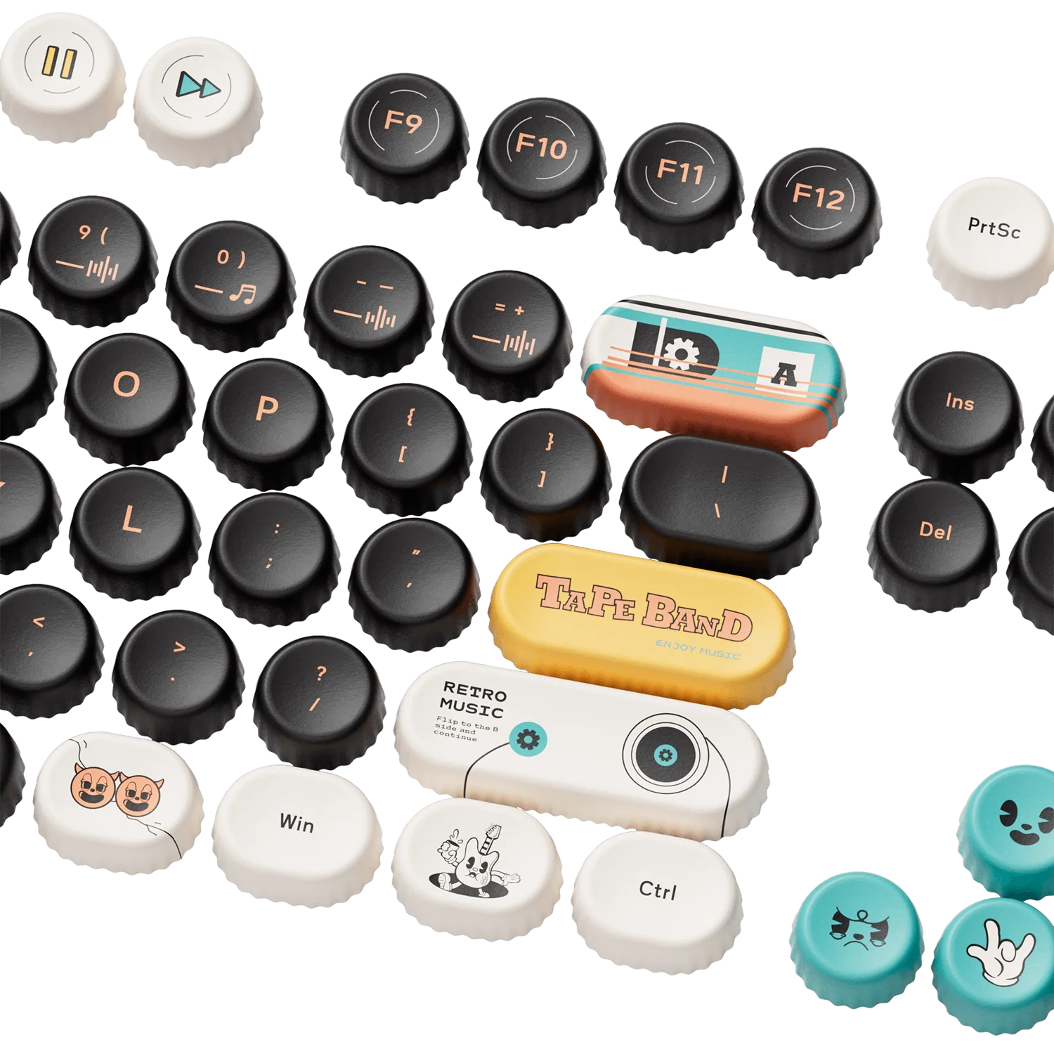 Punk Cat BottleCap Keycaps Set (131-key) - Image 10