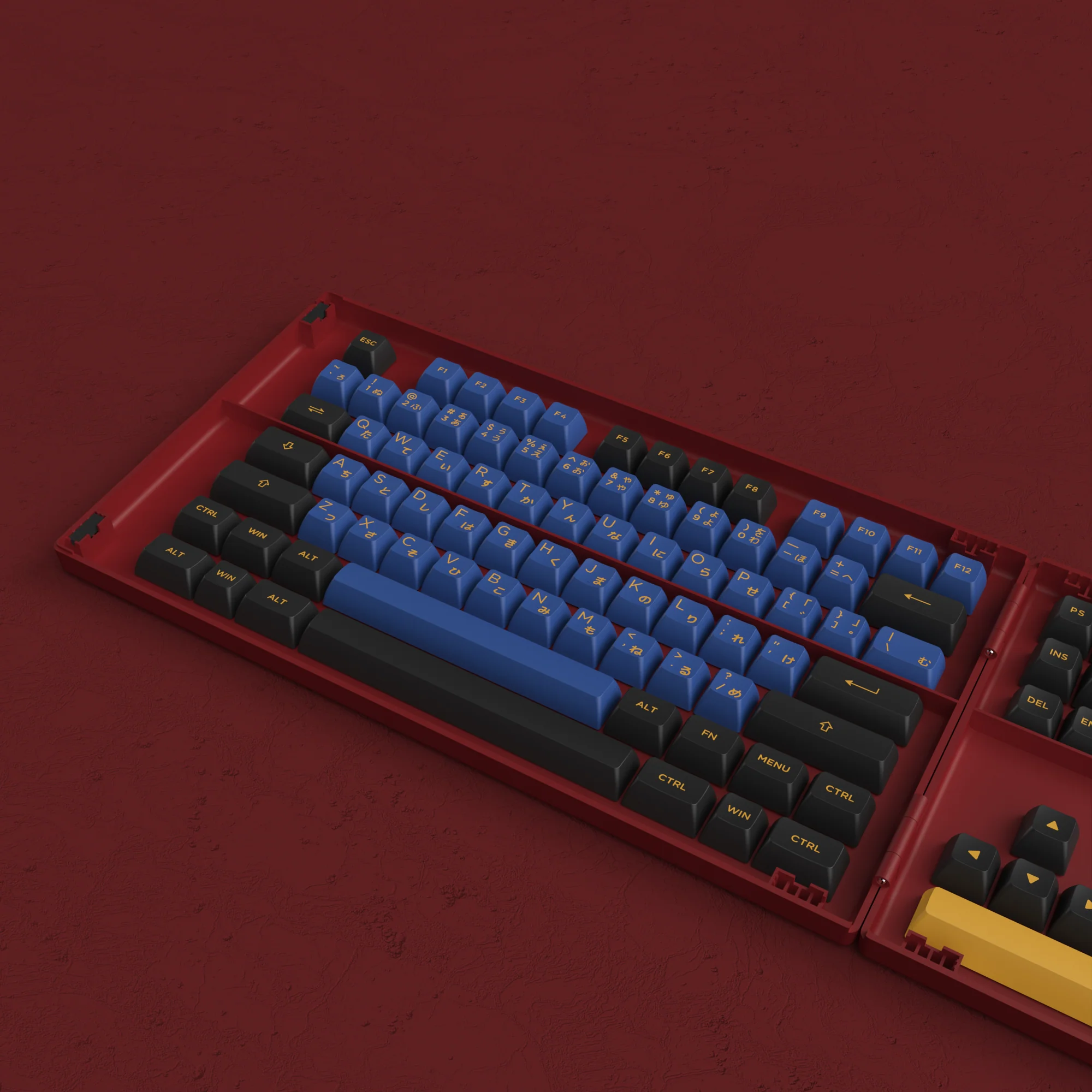 Red & Blue Samurai Keycap Set (226-key) - Image 5