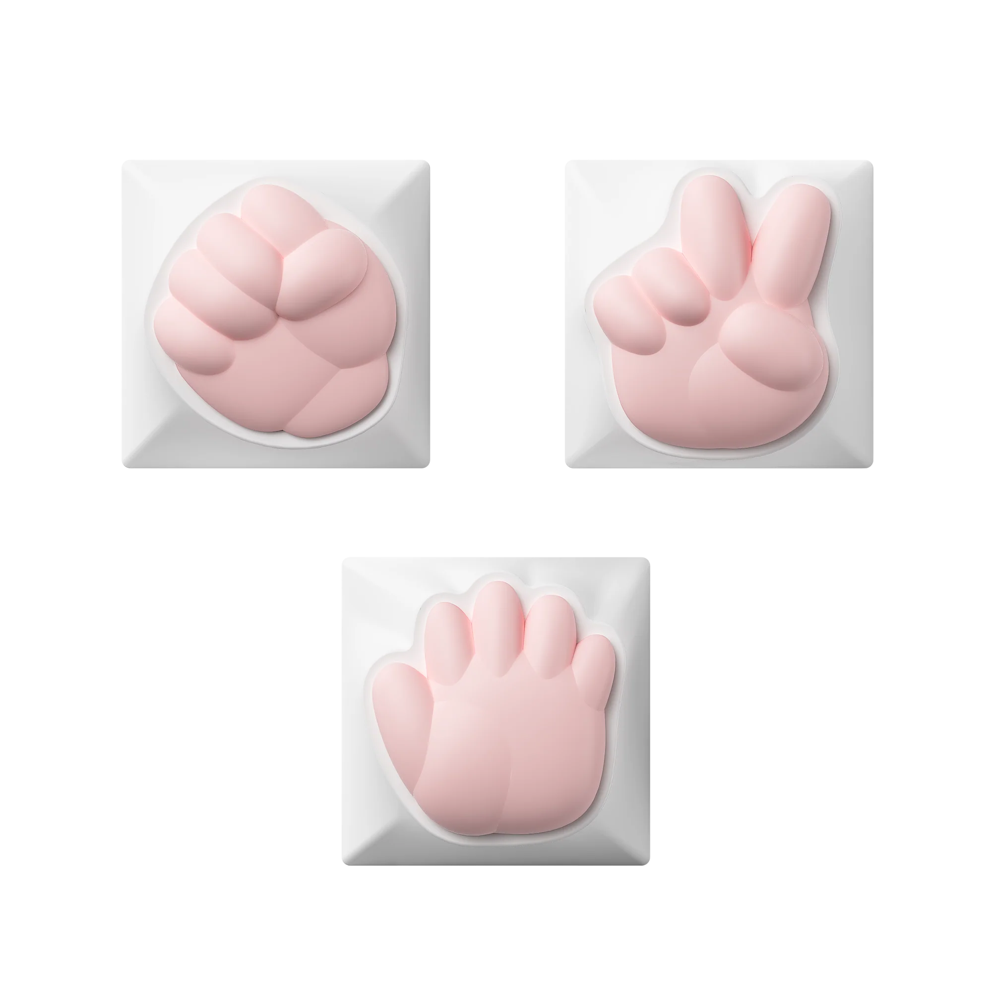 Rock Paper Scissors and Praise Artisan Keycaps - Image 6