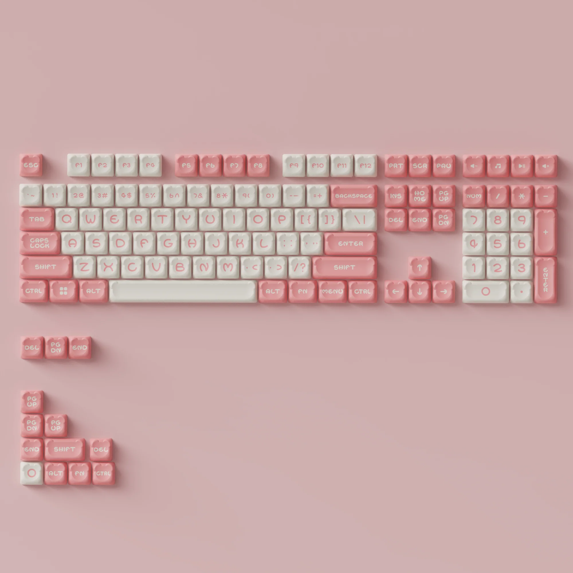 Sakura Bear Keycap Set (122-Key) - Image 3