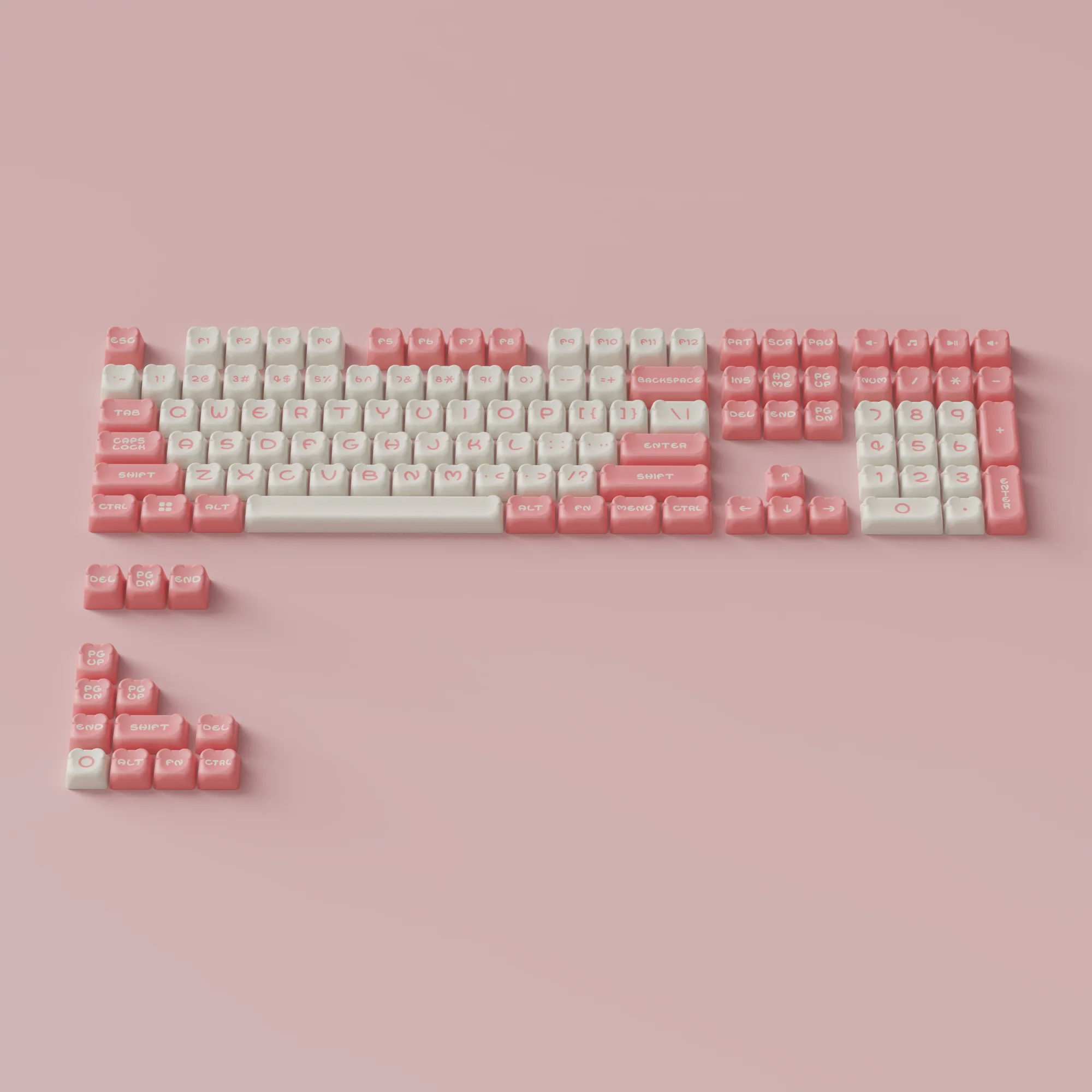 Sakura Bear Keycap Set (122-Key) - Image 9