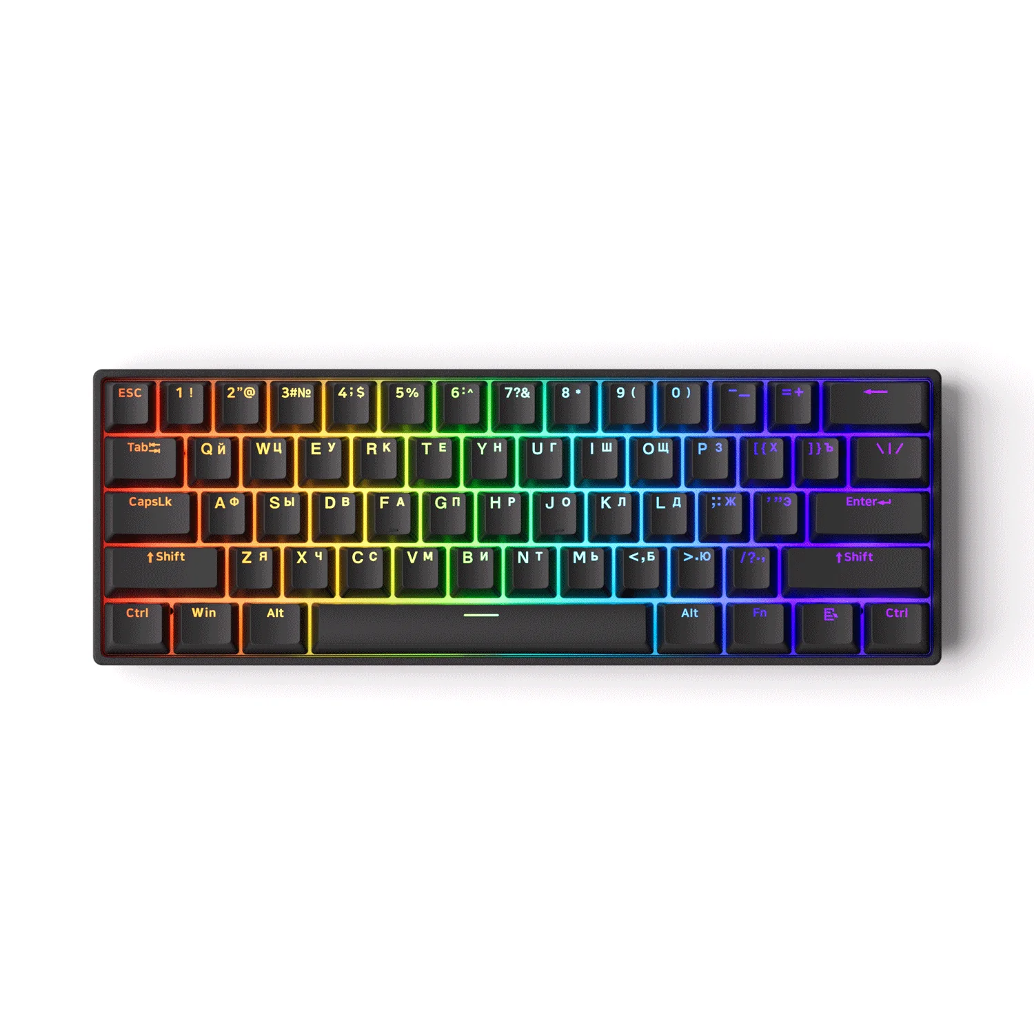 Shine-Through Black Keycap Set (61-key) - Image 4