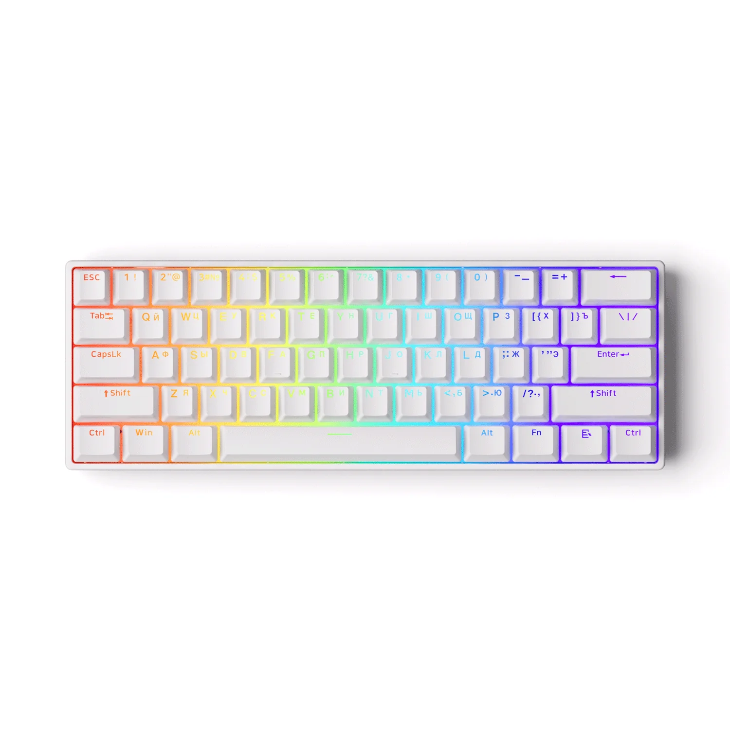 Shine-Through White Keycap Set (61-key) - Image 4