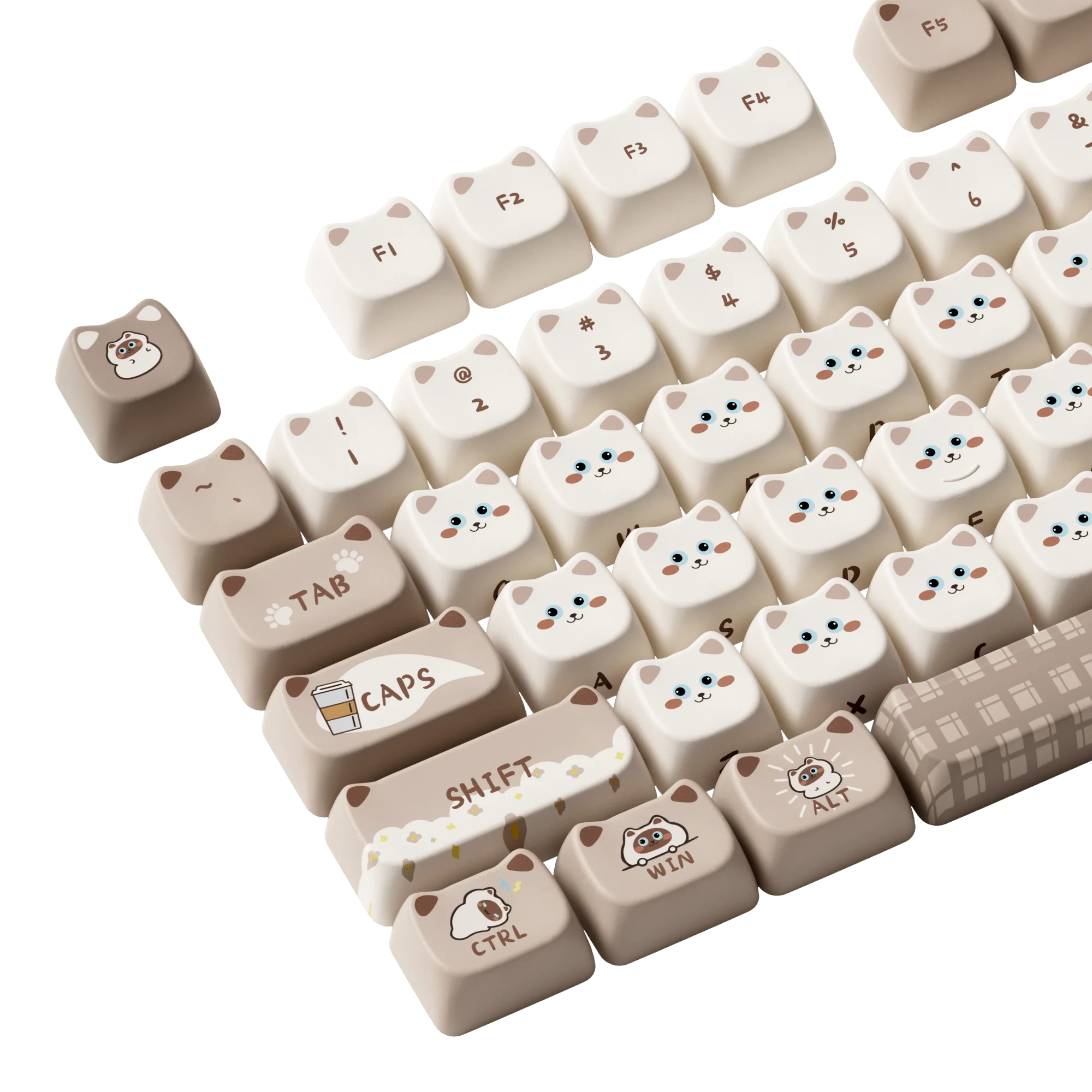 Siamese Cat Keycap Set (142-key) - Image 9