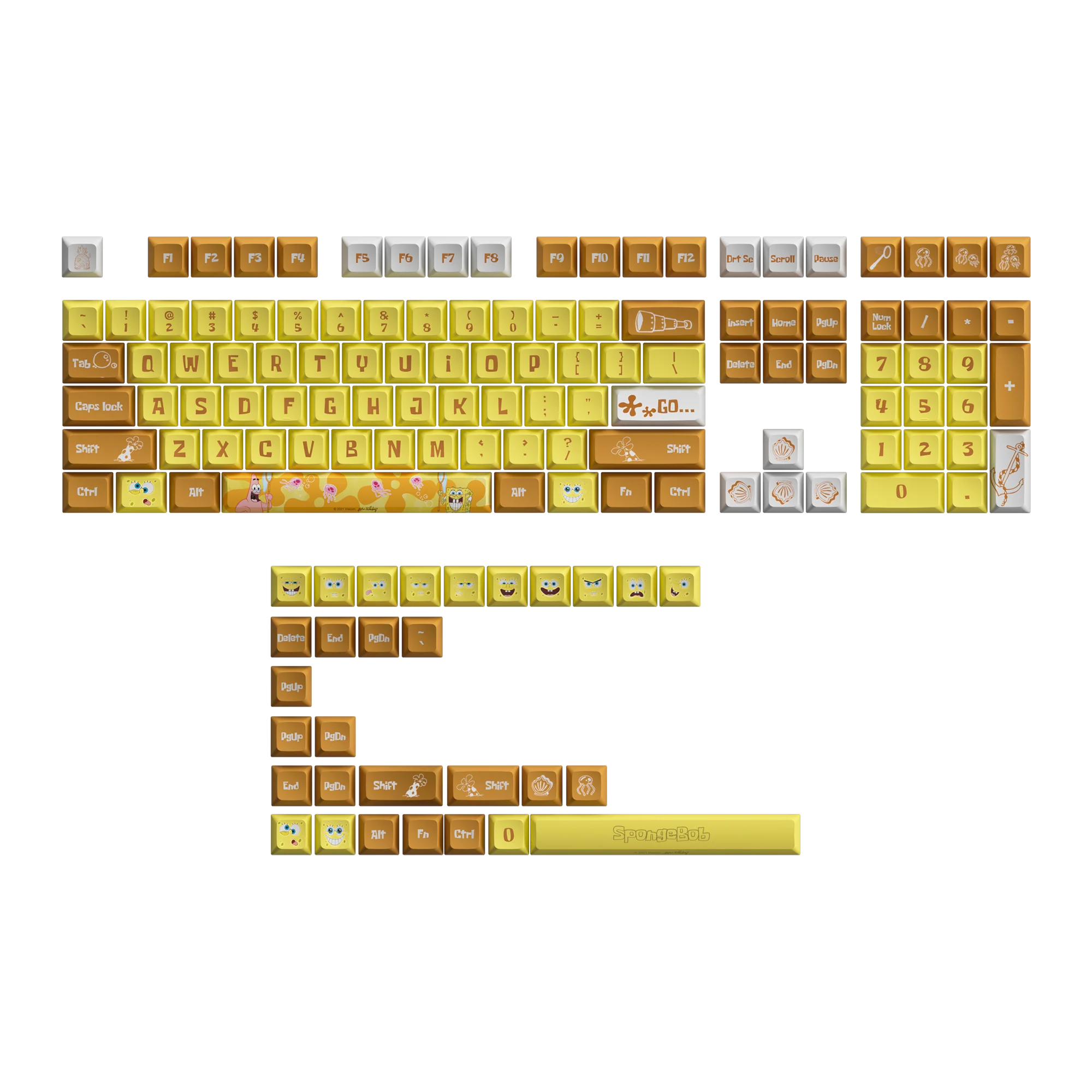SpongeBob Keycap Set (138-key)