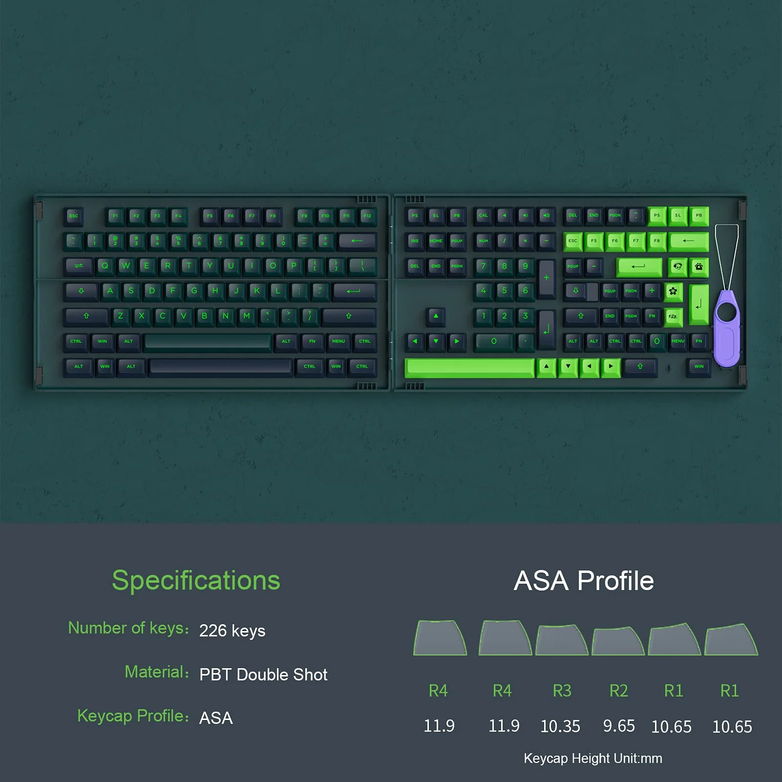 Wavez Keycap Set (226-key) - Image 3